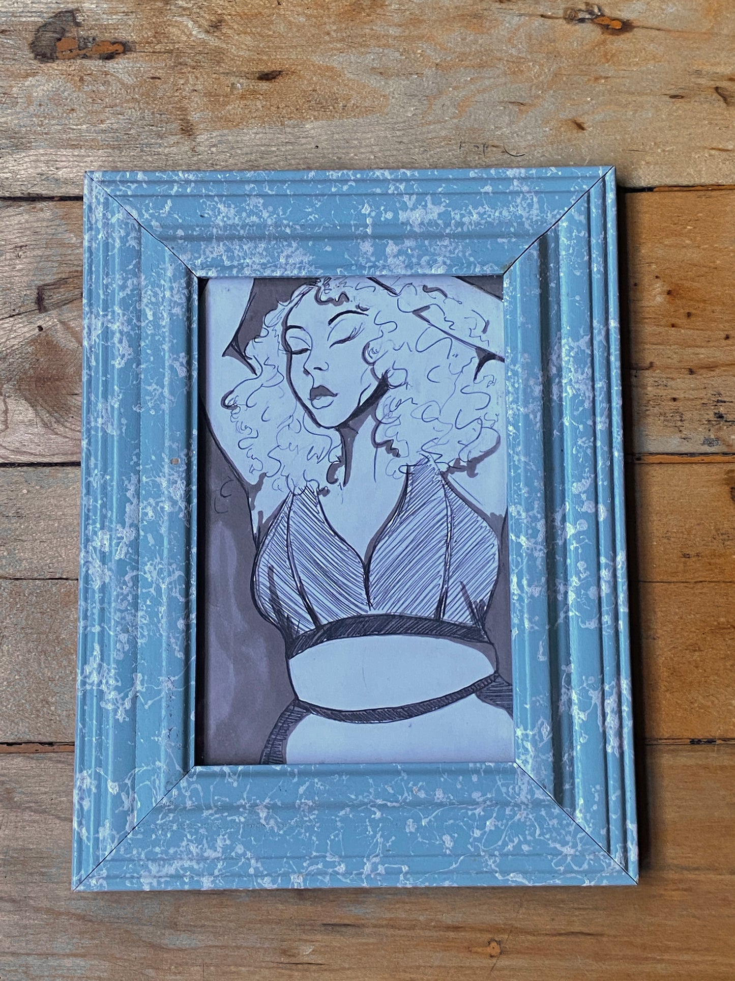 Framed Original: Cloudy Day