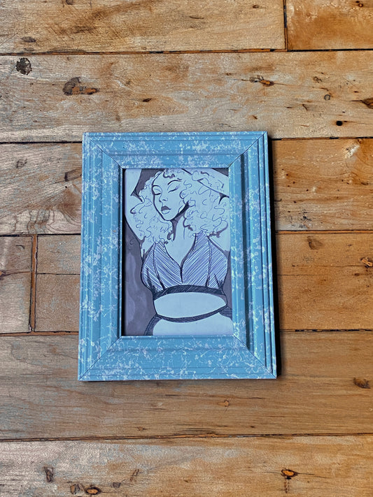 Framed Original: Cloudy Day