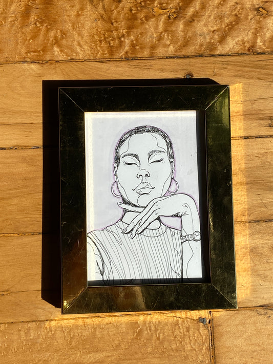 Framed Original: On Time