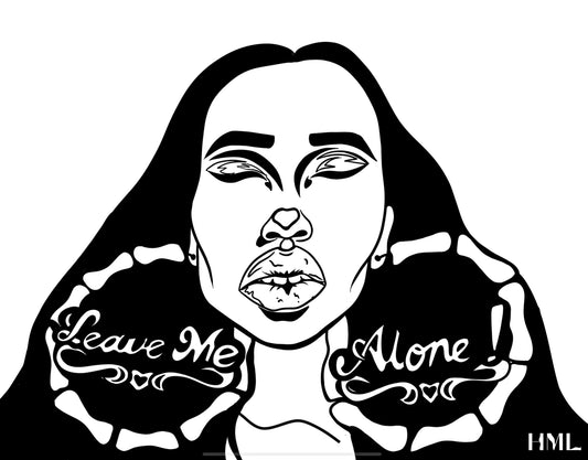 Print: Leave Me Alone Original Girl