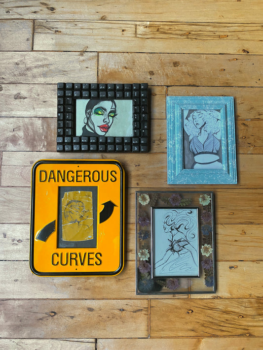 Framed Original: Cloudy Day