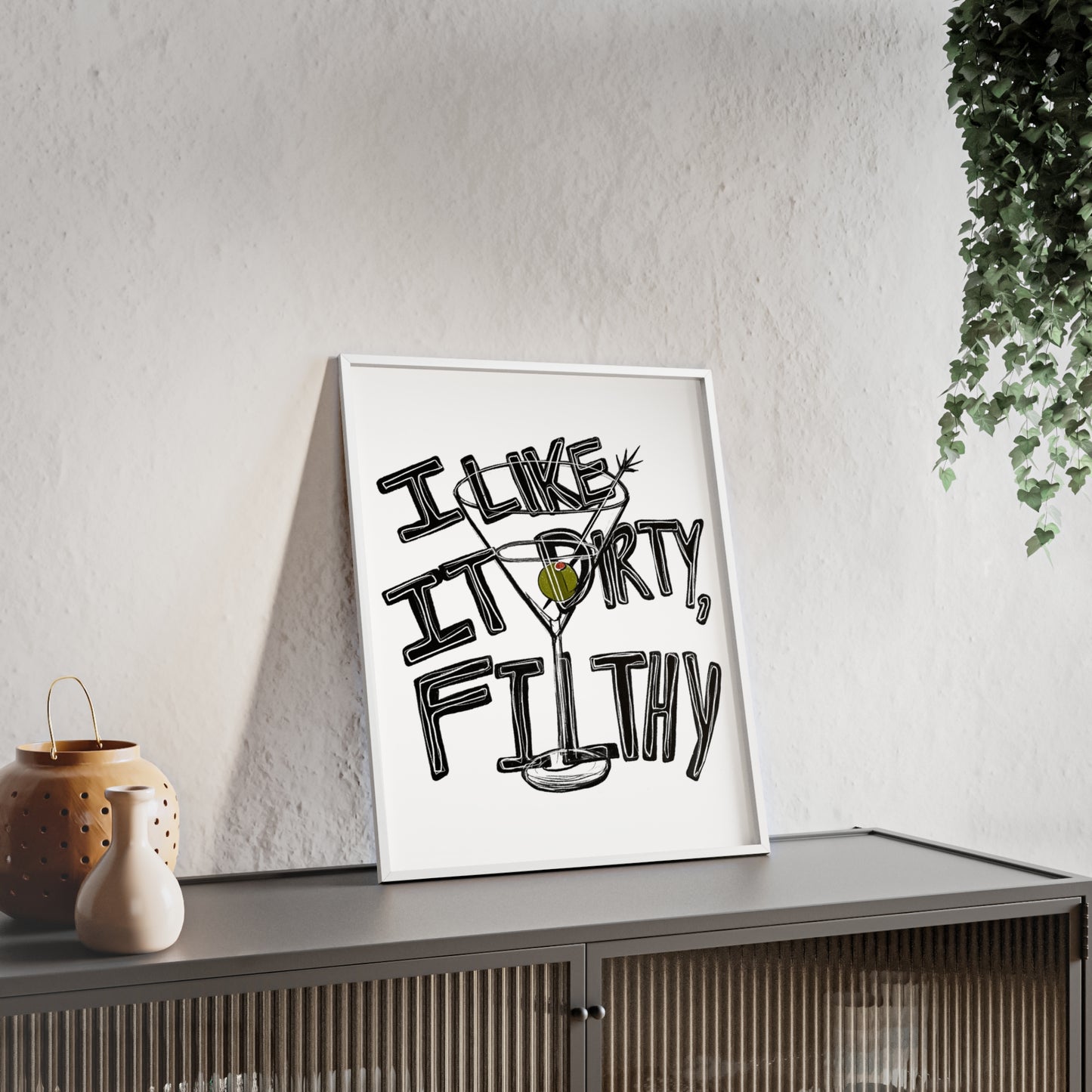 Dirty Martini Poster Print