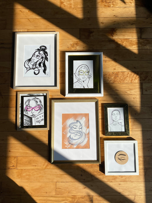 Framed Original: On Time