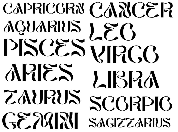 Zodiac Prints