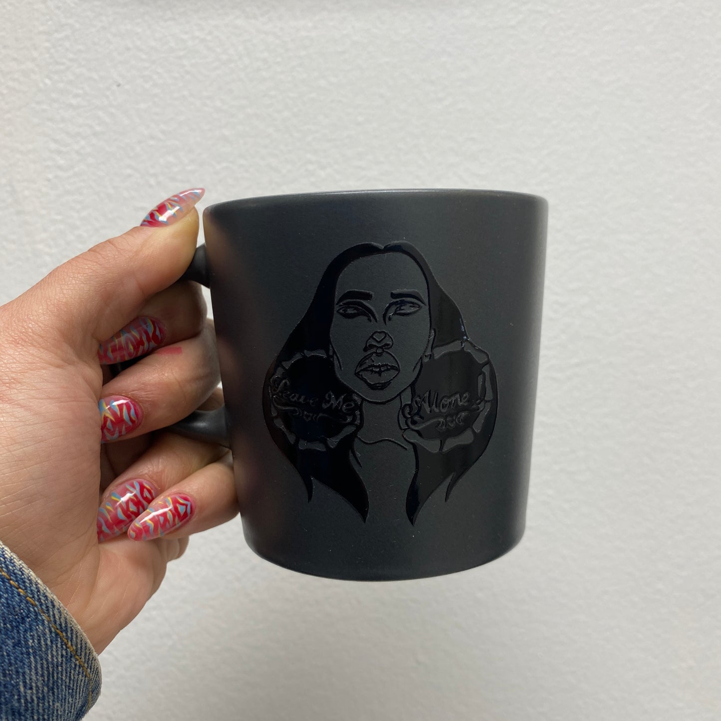 Leave Me Alone Mug: Deep Grey